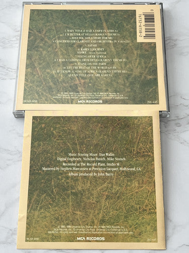 John Barry – Out of Africa Soundtrack [JAPAN PRESS]