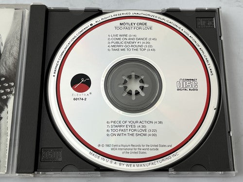 Mötley Crüe – Motley Crue Too Fast For Love (1987)