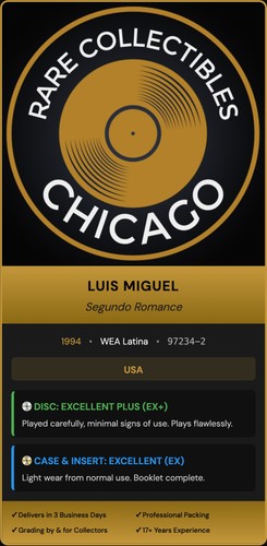 Luis Miguel – Segundo Romance [ORIGINAL USA PRESS]