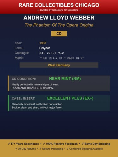 Andrew Lloyd Webber – The Phantom Of The Opera 2 (1987) [GERMAN PRESS]