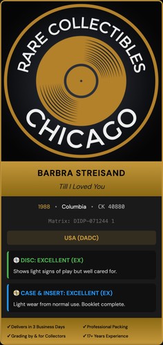 Barbra Streisand – Barbara Streisand Till I Loved You [DADC PRESS]