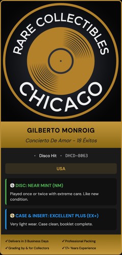 Gilberto Monroig – Concierto De Amor 18 Exitos [ORIGINAL USA PRESS]