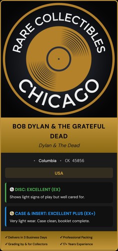 Bob Dylan & The Grateful Dead – Bob Dylan & The Grateful Dead