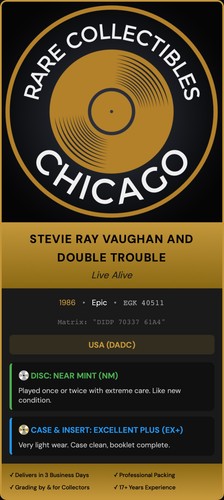Stevie Ray Vaughan And Double Trouble – Live Alive (1986)