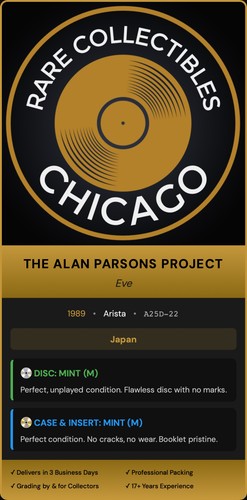 The Alan Parsons Project – Eve (1989) [JAPAN PRESS]