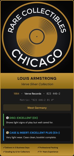 Louis Armstrong – Verve Silver Collection (1984) [GERMAN PRESS]