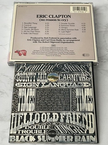 Eric Clapton – No Reason To Cry (1986) [GERMAN PRESS]