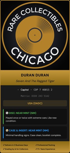 Duran Duran – Seven And The Ragged Tiger [DADC PRESS]
