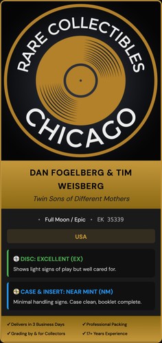 Dan Fogelberg & Tim Weisberg – Dan Fogelberg Tim Weisberg Twin Sons Of Different Mothers