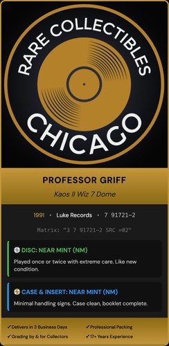 Professor Griff – Kaos II Wiz 7 Dome (1991)
