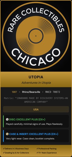 Utopia – Adventures In Utopia (1987)