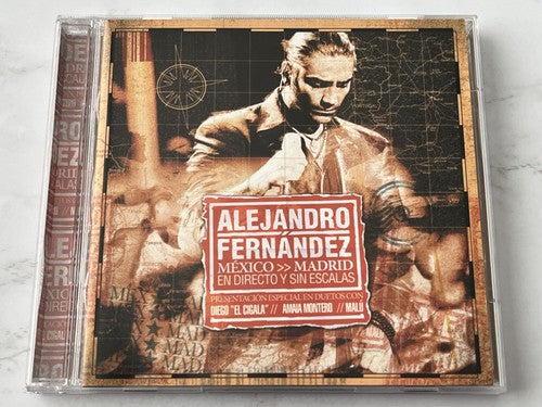 Alejandro Fernández – Alejandro Fernandez Mexico Madrid En Directo Y Sin Escalas (CD/DVD) [ORIGINAL USA PRESS]