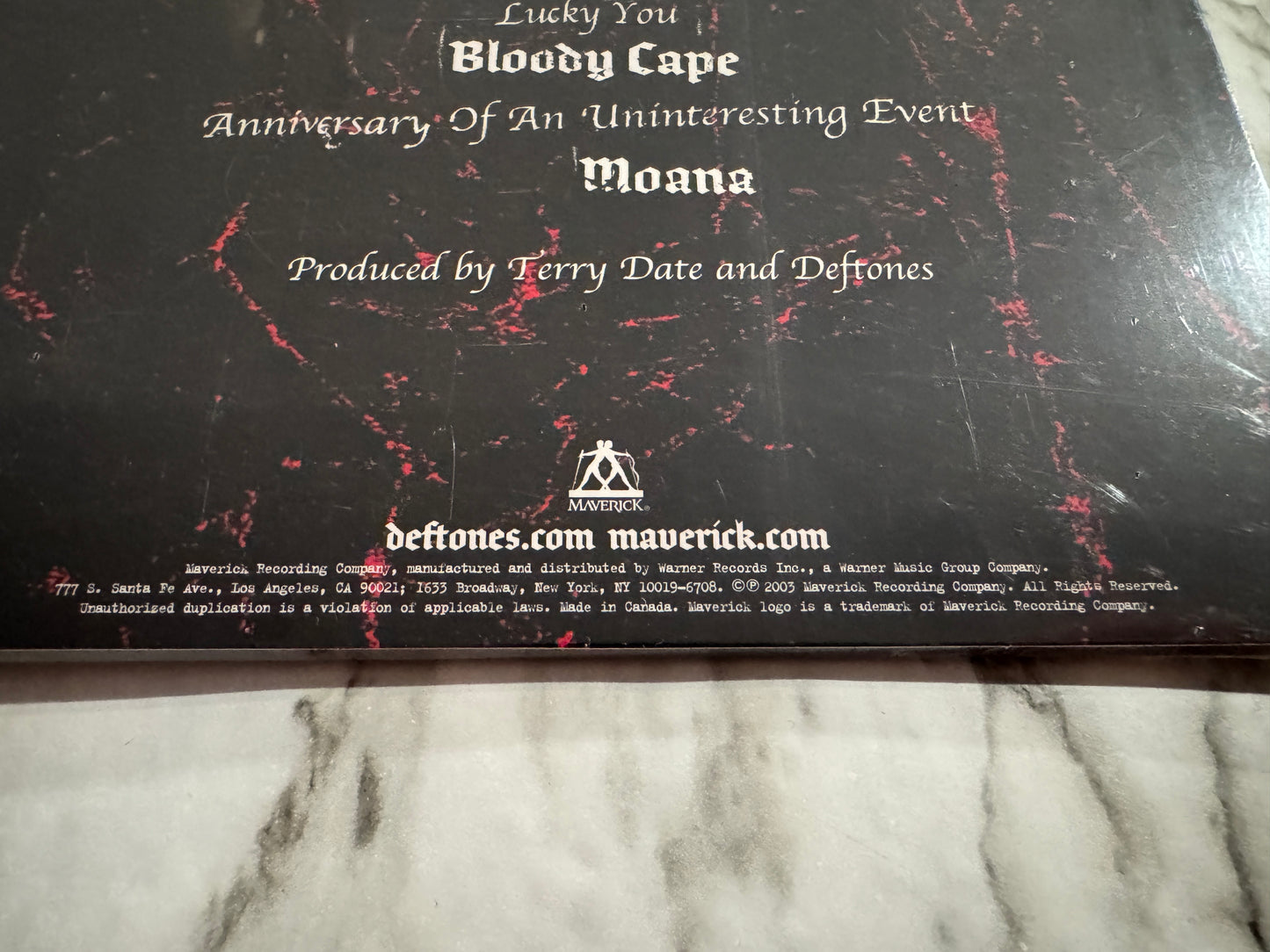 Deftones Deftones LP SEALED! 2023 Translucent Ruby Maverick w/Hype Sticker