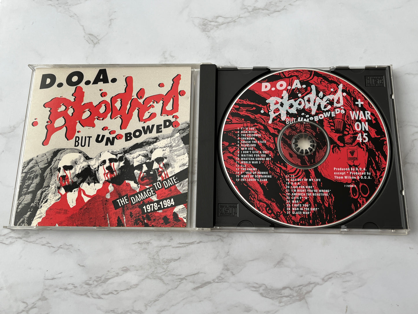 D.O.A. – Bloodied But Unbowed / War On 45 (1992) [CANADA PRESS]