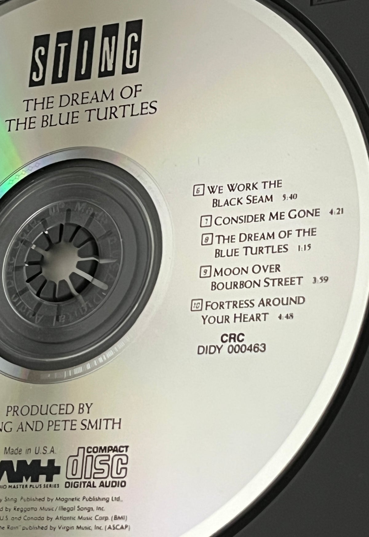 Sting – The Dream Of The Blue Turtles (1985) [DADC PRESS]
