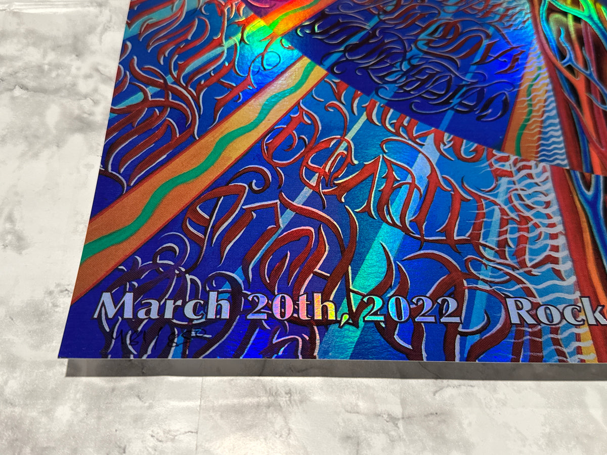 TOOL Concert Poster Cleveland OH 3/20/2022 Alex Grey Foil Numbered 481/850 RARE!