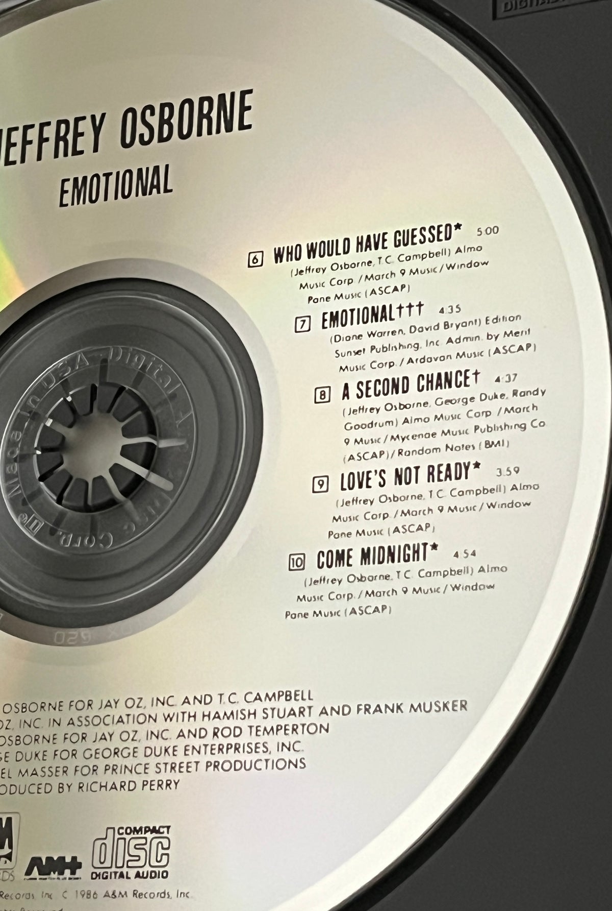 Jeffrey Osborne – Emotional (1986) [DADC PRESS]