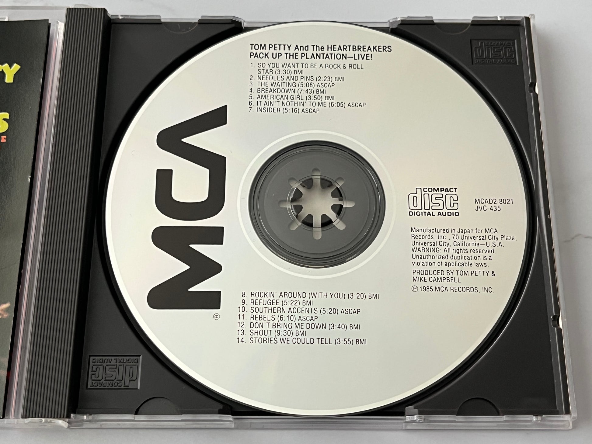 Tom Petty and The Heartbreakers – Pack Up the Plantation: Live! (1985) [JVC PRESS]
