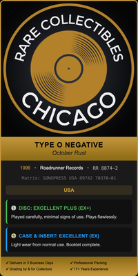 Type O Negative – October Rust [SONOPRESS PRESS]