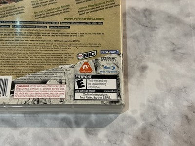 FIFA Street 3 PS3 EA Sports BIG 2008 CIB Complete w/Manual Ronaldinho