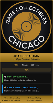 Joan Sebastian – Lo Mejor De [ORIGINAL USA PRESS]