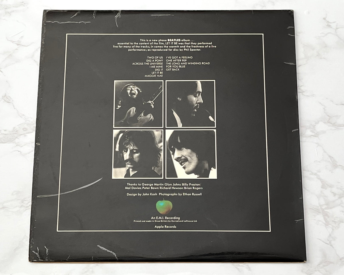 Beatles Let It Be LP ORIGINAL 1978 UK WHITE VINYL Apple PCS 7096 Matrix YEX-773