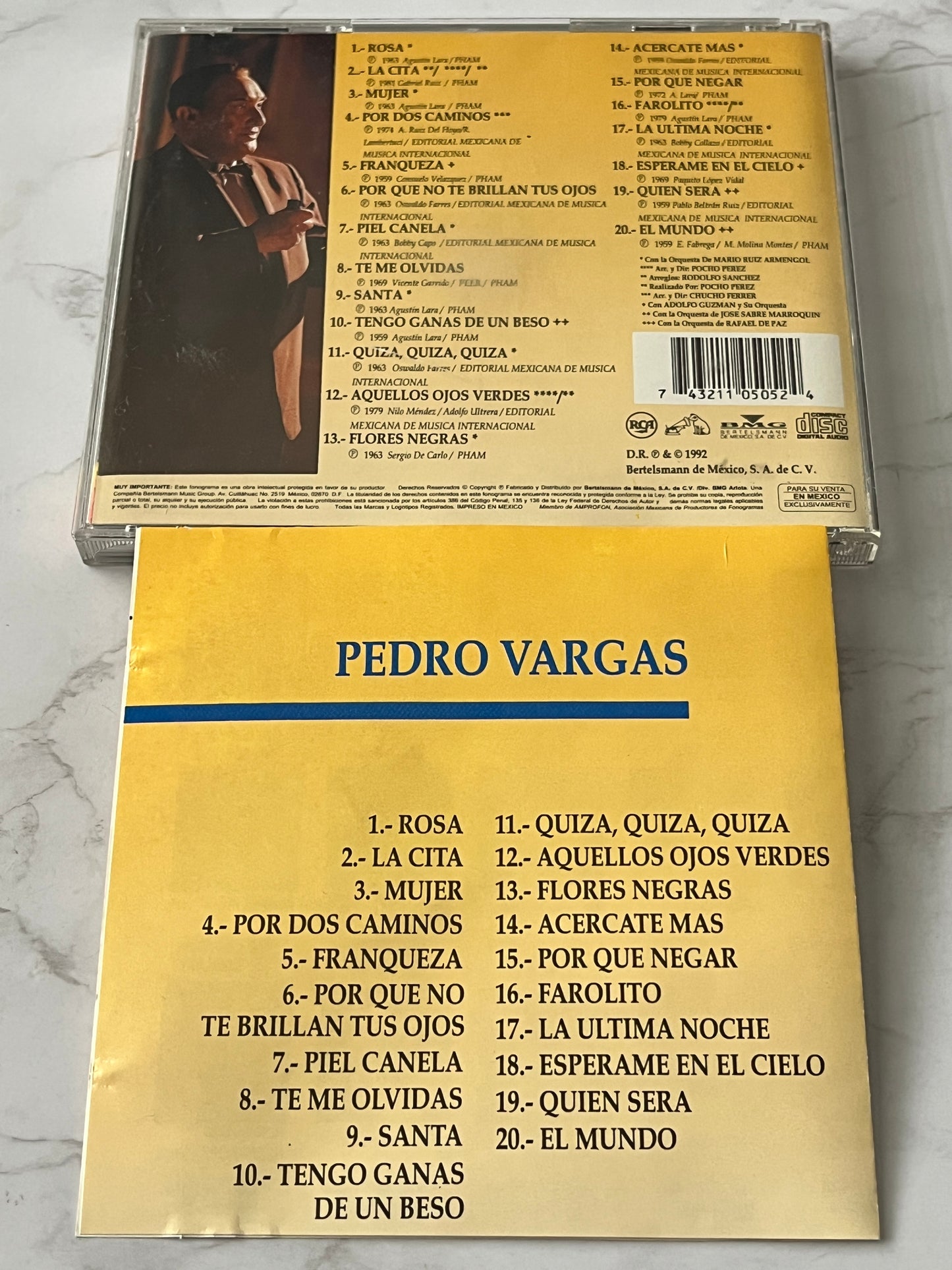 Pedro Vargas – Las Estrellas De La Hora Azul (20 Exitos) (1992)