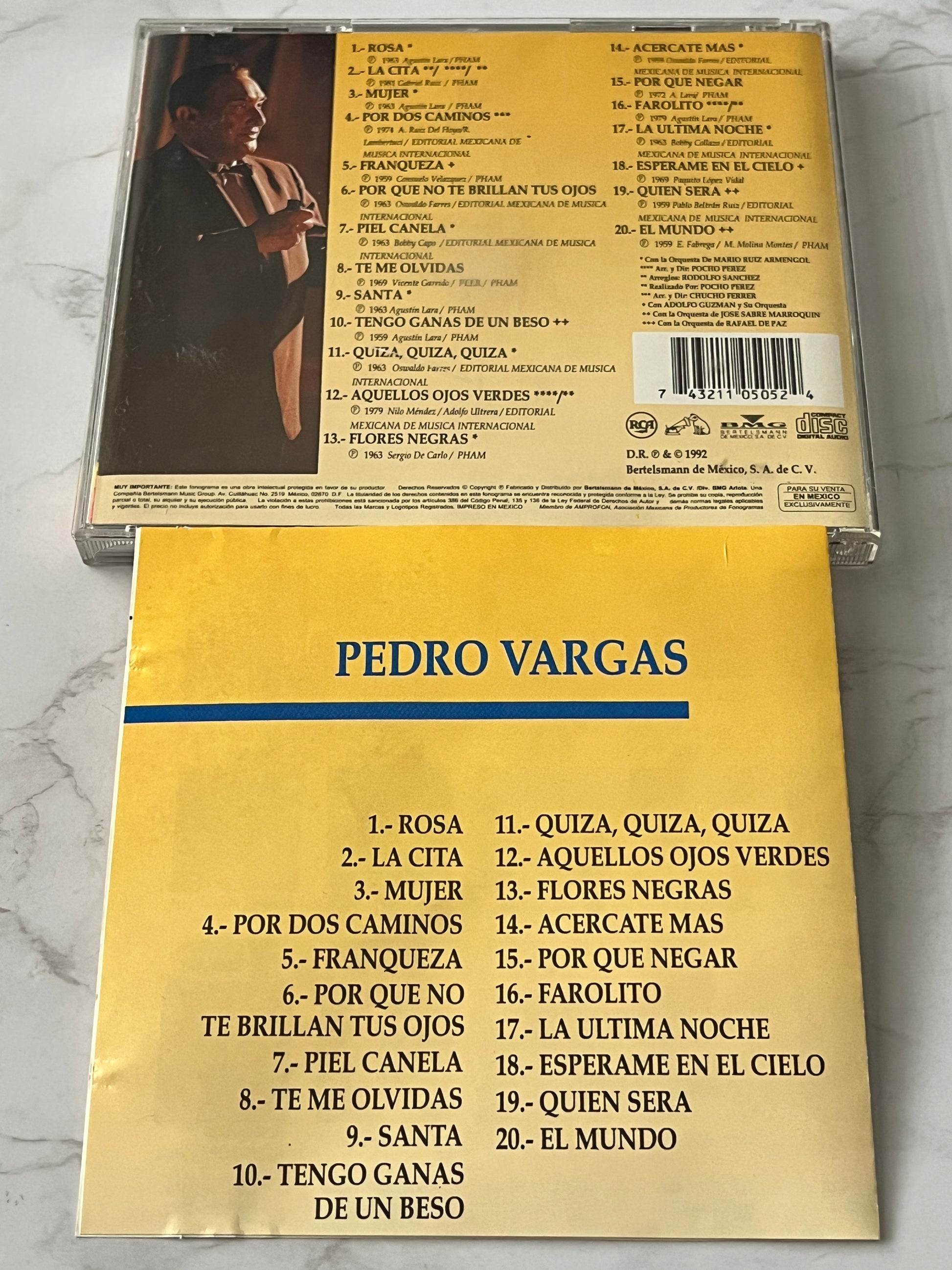 Pedro Vargas – Las Estrellas De La Hora Azul (20 Exitos) (1992)