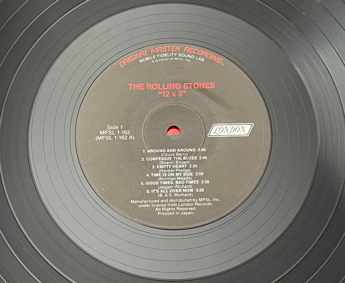 Rolling Stones 12 x 5 LP 1984 Mobile Fidelity Sound Lab MFSL 1-162 MADE IN JAPAN