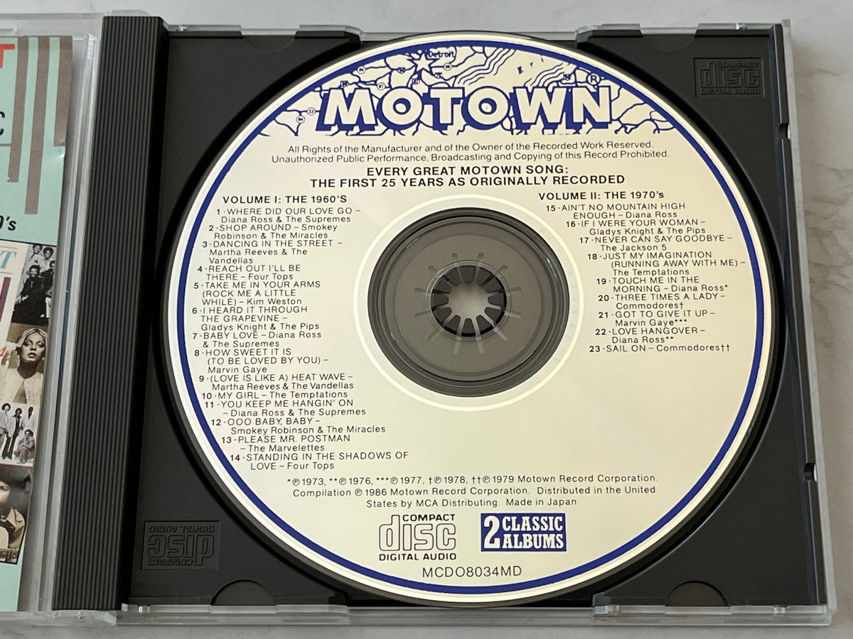 Every Great Motown Song: The First 25 Years Volumes I & II (1986) [JAPAN TARGET ERA]