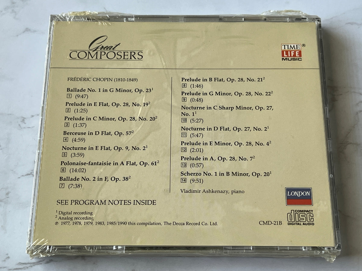 Frederic Chopin – Great Composers: Chopin Concert (Disc B) (1990)