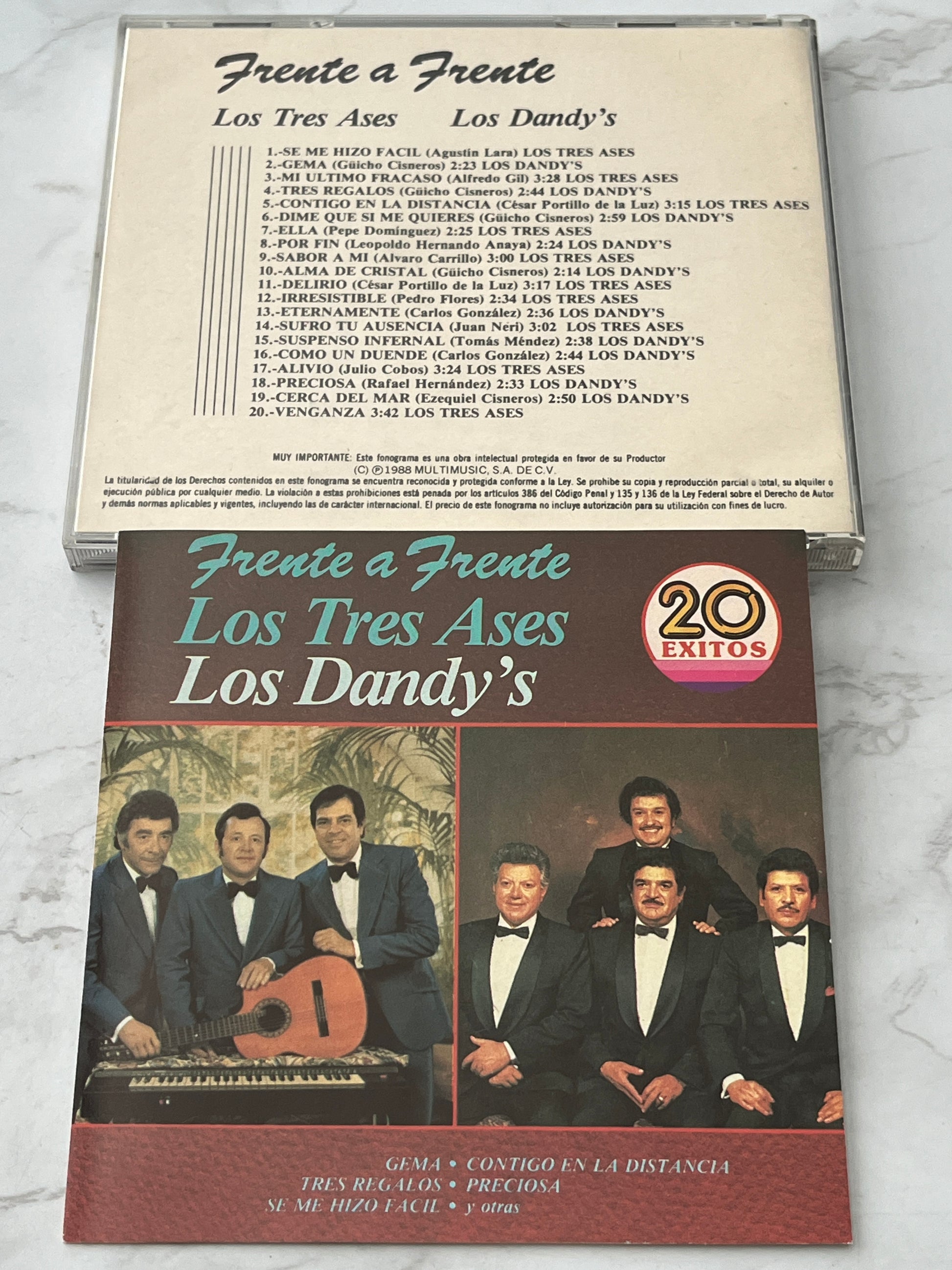Los Tres Ases / Los Dandy's – Frente a Frente: 20 Éxitos (1989)