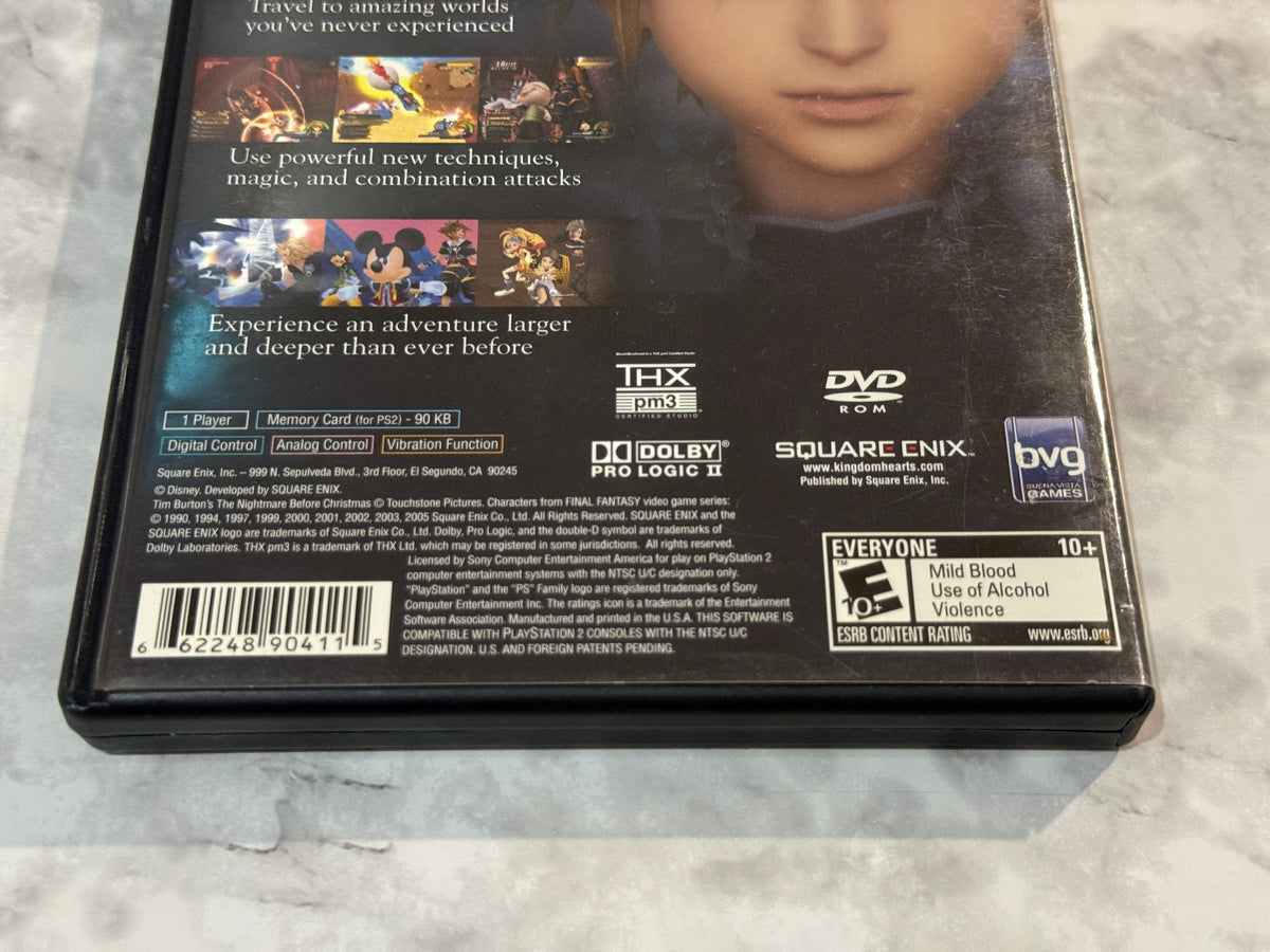 Kingdom Hearts II PS2 Black Label CIB Complete w/Manual Square Enix Disney