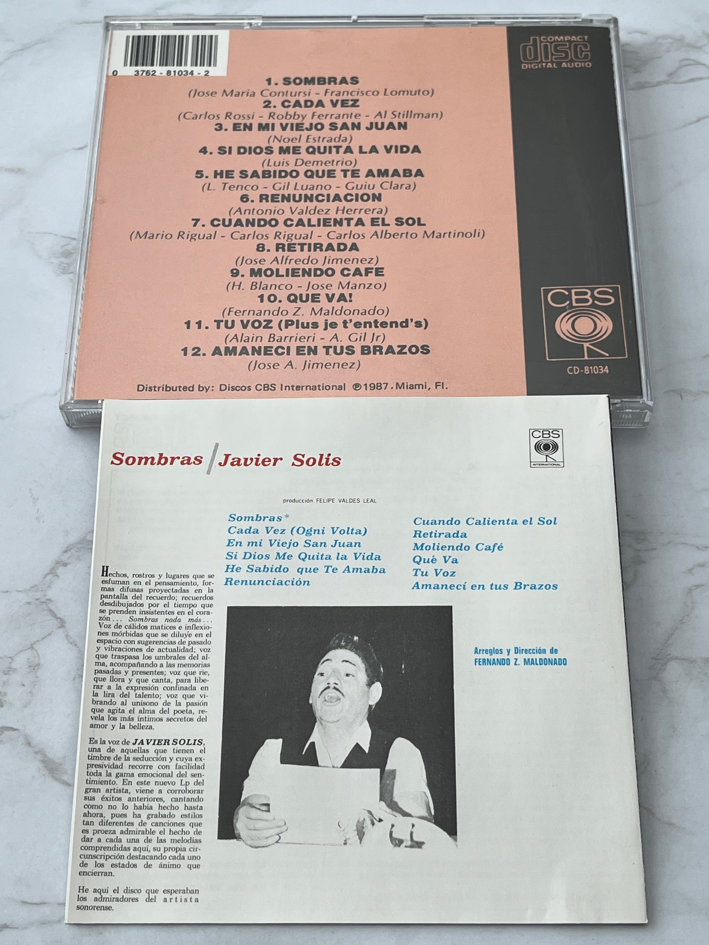 Javier Solís – Sombras (1990)