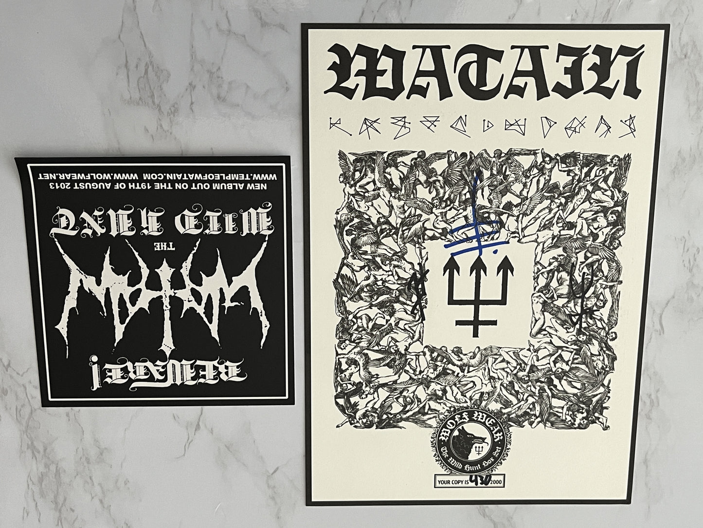 Watain The Wild Hunt LP CONFIRMED SIGNED Box Set 2013 Century Media VERY RARE!
