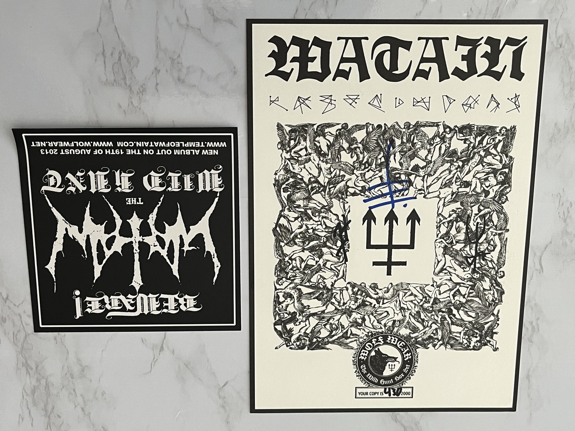 Watain The Wild Hunt LP CONFIRMED SIGNED Box Set 2013 Century Media VERY RARE!
