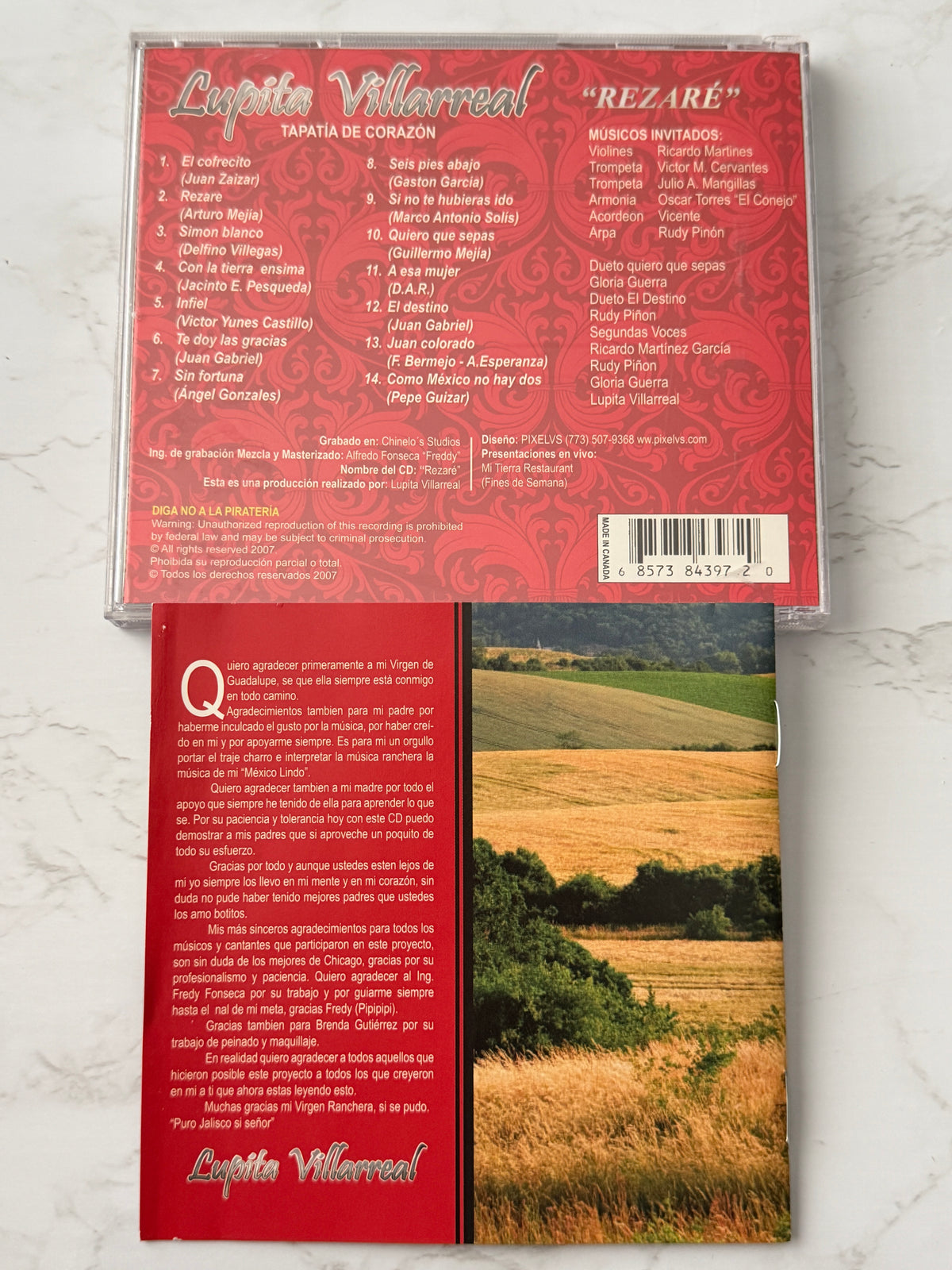Lupita Villarreal – Tapatia De Corazon (2007) [CANADA PRESS]