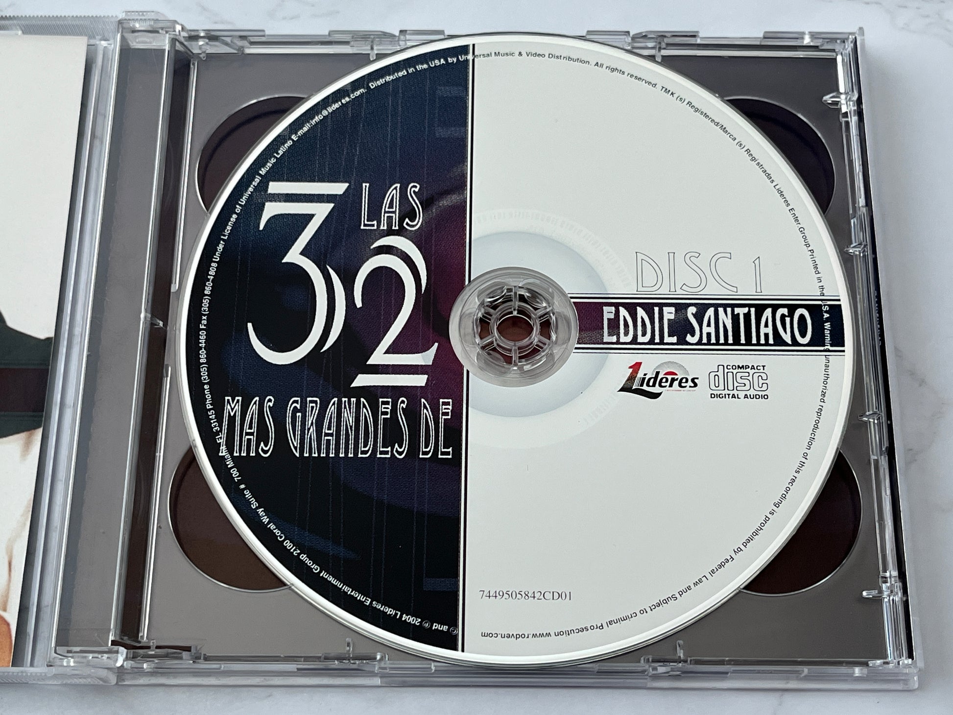 Eddie Santiago – Las 32 Más Grandes de Eddie Santiago (2-CD Set) (2004)