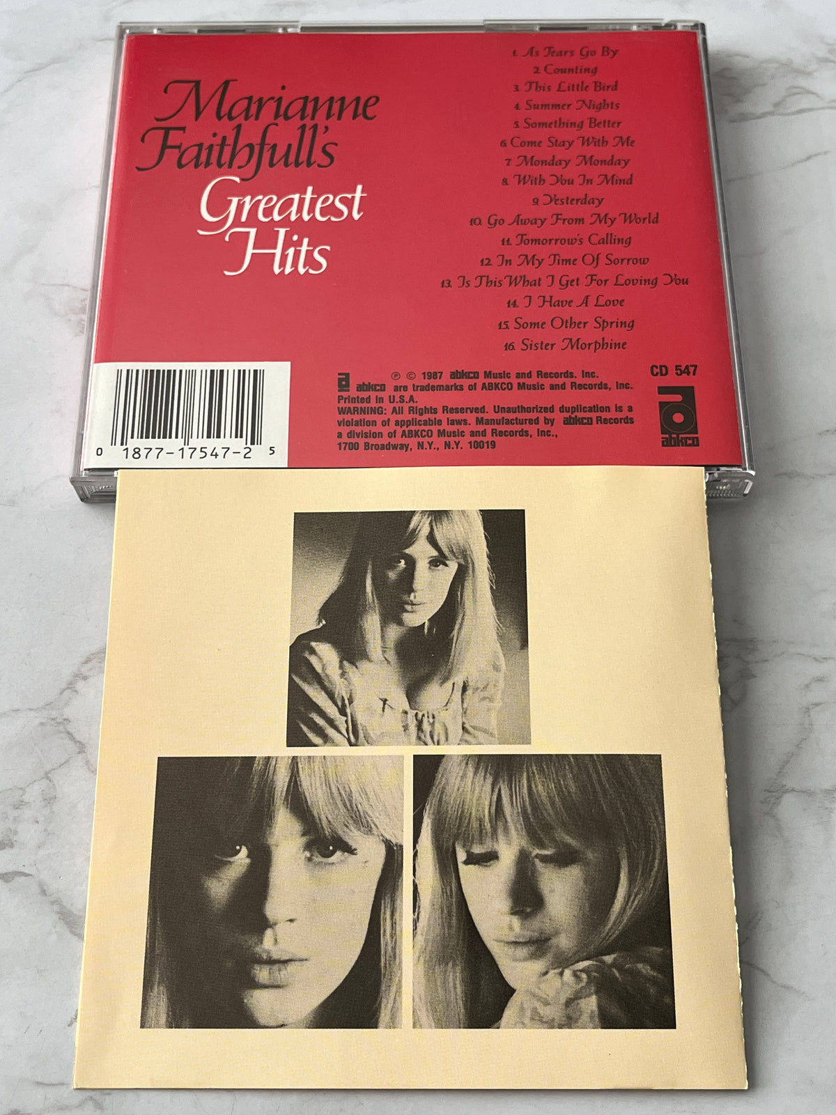 Marianne Faithfull – Marianne Faithfull's Greatest Hits (1987) [JAPAN TARGET ERA]