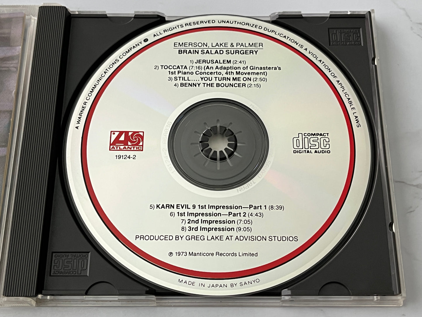 Emerson Lake & Palmer – Brain Salad Surgery (1973) [JAPAN TARGET ERA]