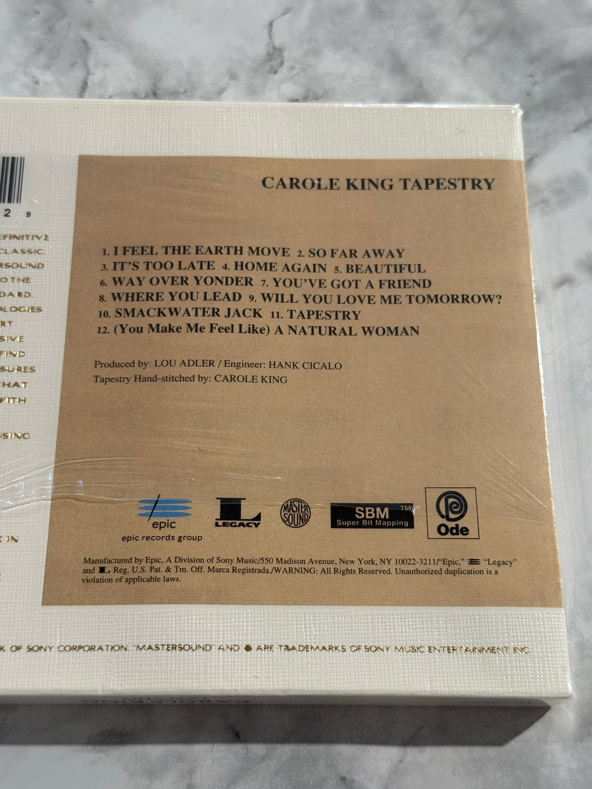 Carole King – Tapestry (MasterSound, 24KT Gold, Sealed) (1996)