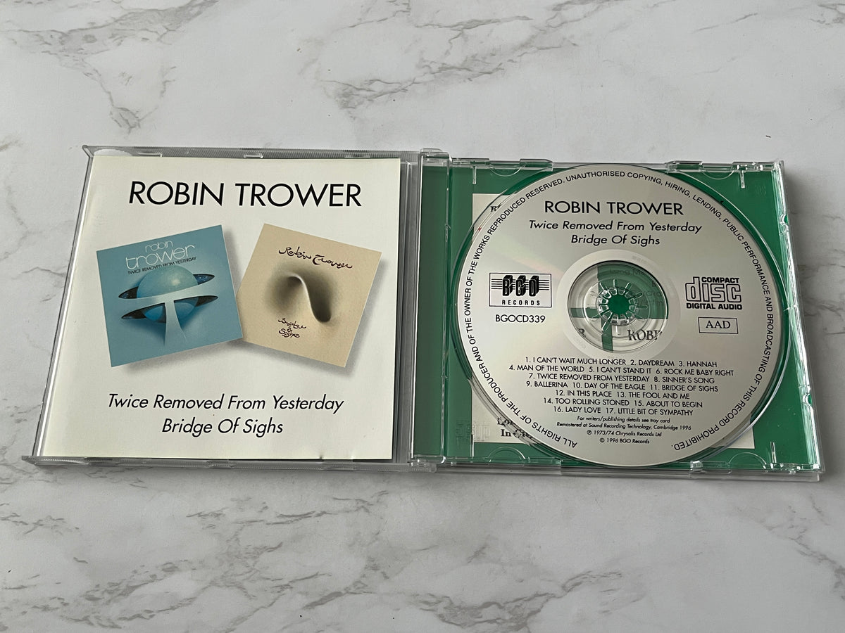 Robin Trower – Twice Removed From Yesterday / Bridge Of Sighs (2 Albums on 1 (1996) [UK PRESS]