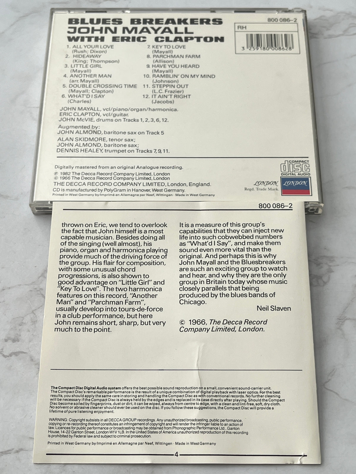 John Mayall With Eric Clapton – Blues Breakers (1982) [W GERMANY TARGET ERA]