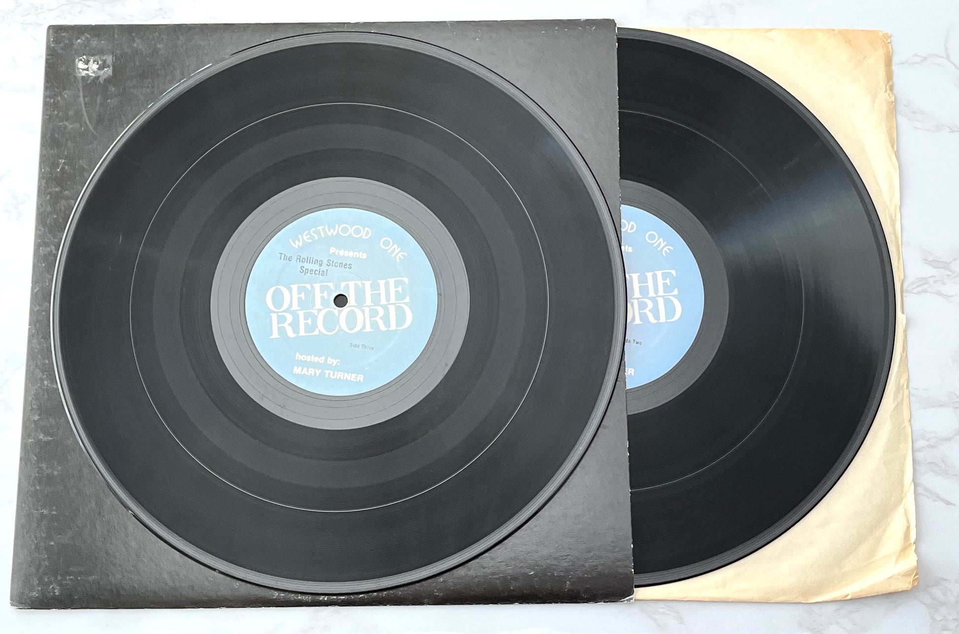 Rolling Stones Off The Record 2 LP RADIO SHOW Westwood One CUE SHEETS VERY RARE!
