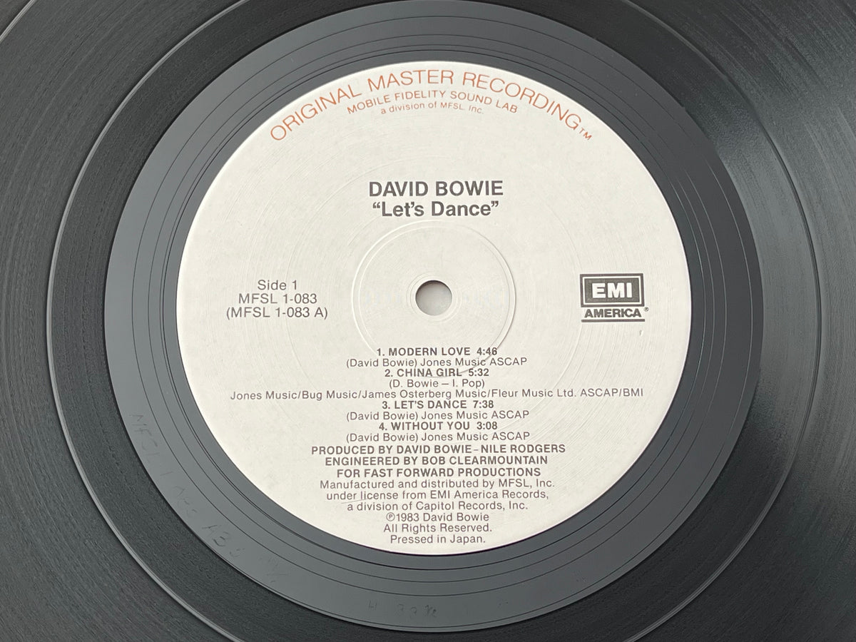 David Bowie Let's Dance LP MFSL JAPAN PRESS COMPLETE! RARE Mobile Fidelity 1-083
