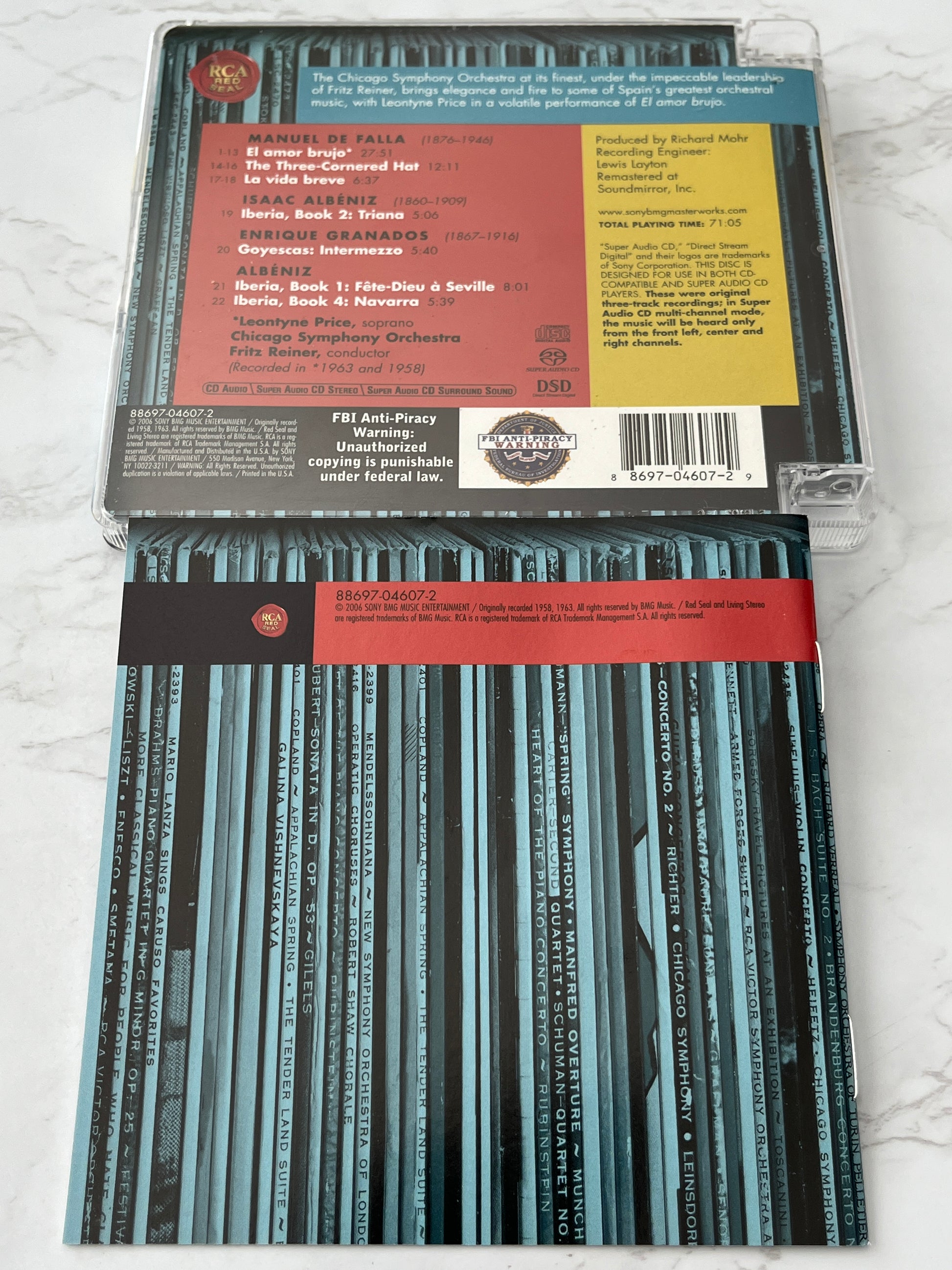 Leontyne Price / Fritz Reiner / Chicago Symphony Orchestra – Spain — Falla: El Amor Brujo / The Three-Cornered Hat (Living Stereo Hybrid SACD) (SACD) (2006)
