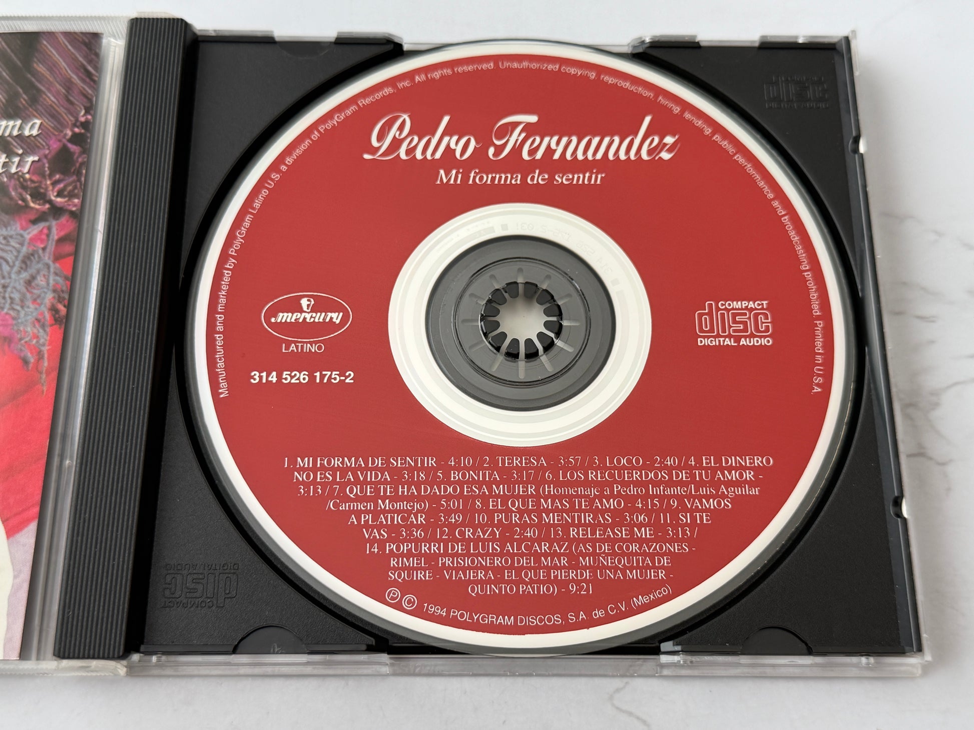Pedro Fernández – Mi Forma De Sentir (1994)