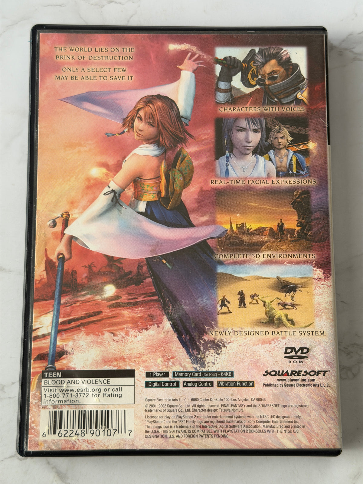 Final Fantasy X PS2 Black Label CIB Complete w/Manual RARE! NM!