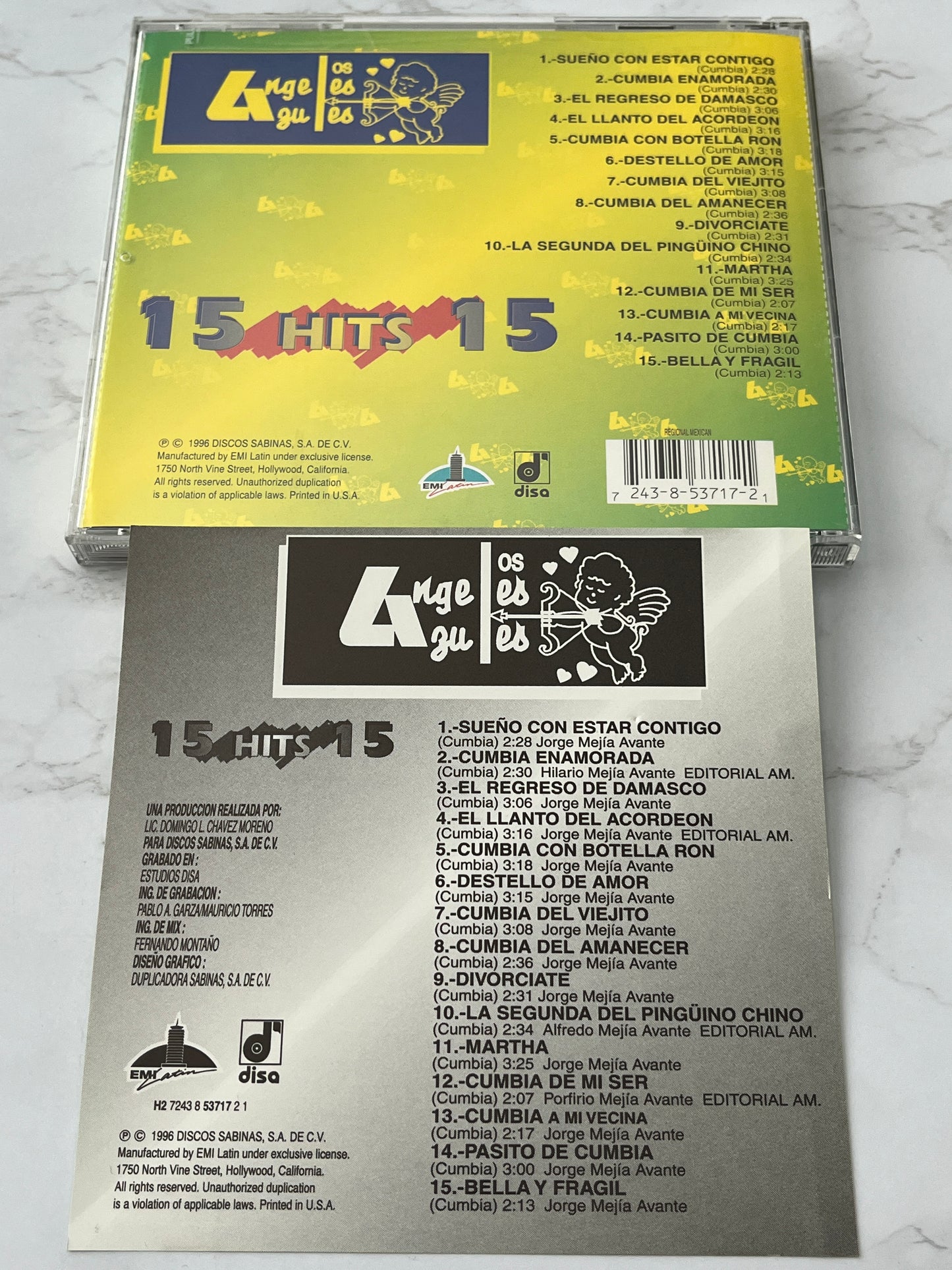 Los Ángeles Azules – 15 Hits 15 (1996)