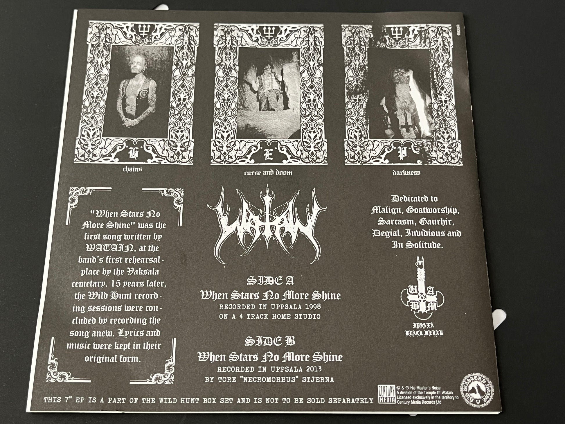 Watain The Wild Hunt LP CONFIRMED SIGNED Box Set 2013 Century Media VERY RARE!